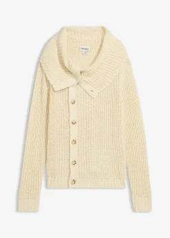 bonprix Pullover & Strickjacken|Strickmode|Grobstrick-Pullover natur