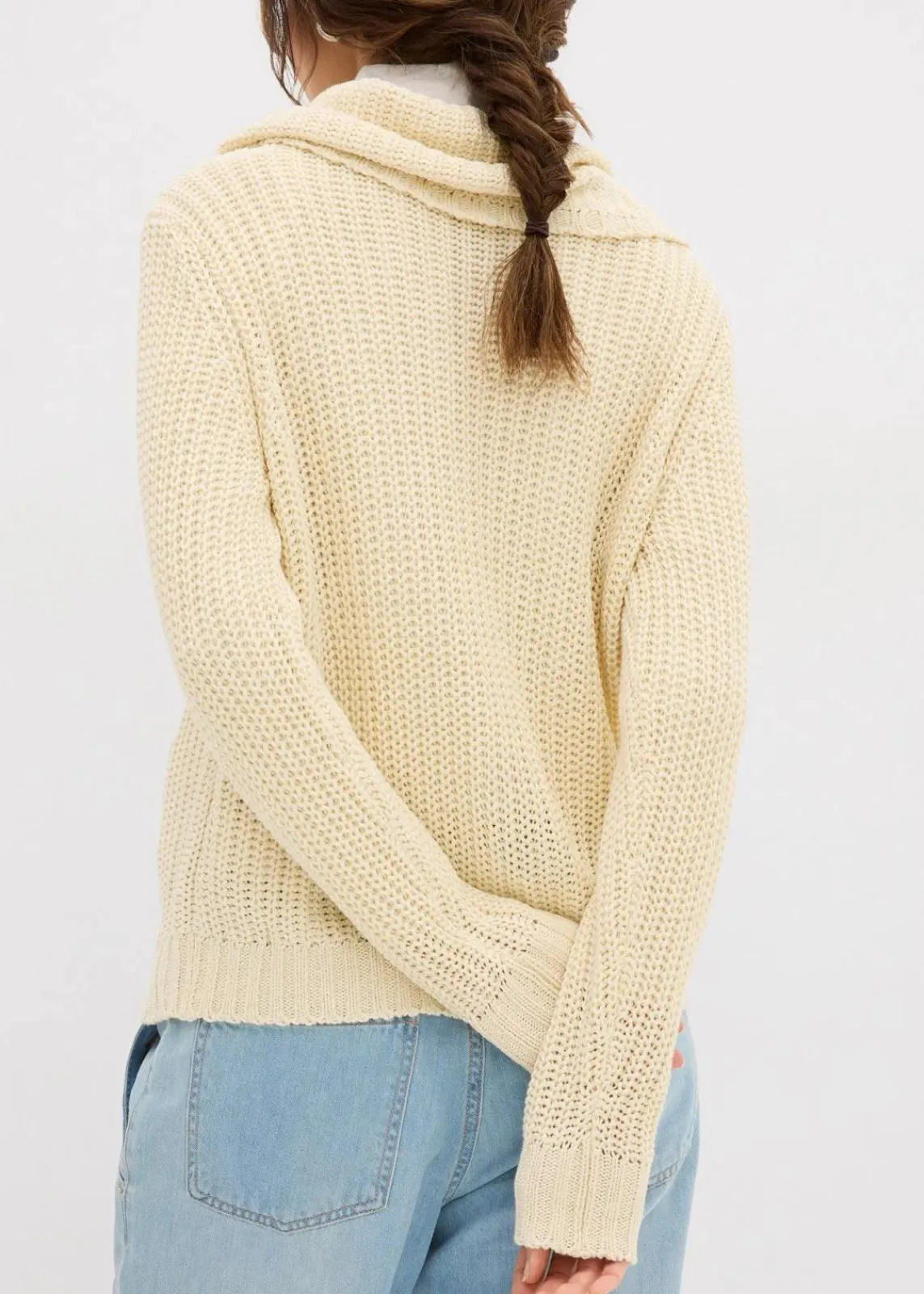 bonprix Pullover & Strickjacken|Strickmode|Grobstrick-Pullover natur