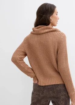 bonprix Bekleidung·Umstandsmode|Bekleidung·Jeans|Grobstrick-Pullover schokosorbet