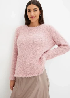 bonprix Bekleidung·Umstandsmode|Strickmode|Grobstrick-Pullover aschrosa