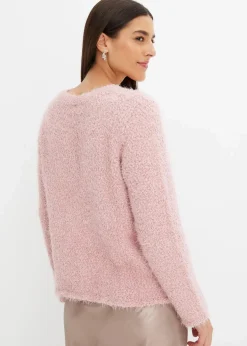 bonprix Bekleidung·Umstandsmode|Strickmode|Grobstrick-Pullover aschrosa