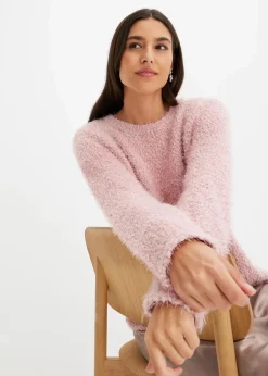 bonprix Bekleidung·Umstandsmode|Strickmode|Grobstrick-Pullover aschrosa