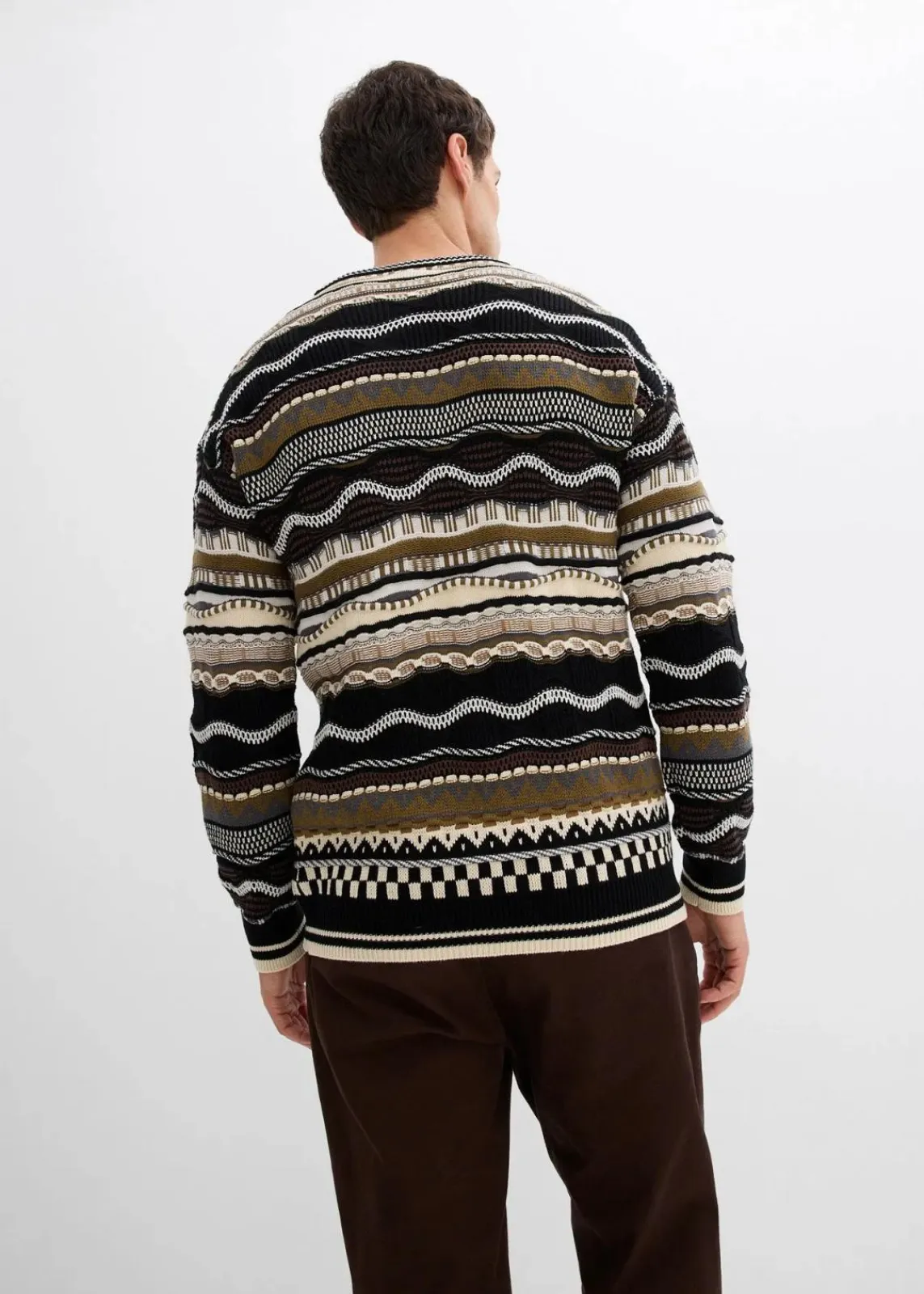 Grobstrick-Pullover aus reiner Baumwolle|bonprix New