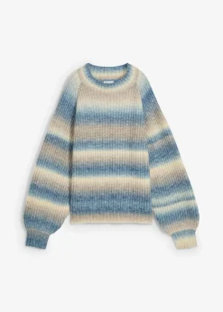 Grobstrick-Pullover aus weichem Woll-Mix|bonprix Clearance