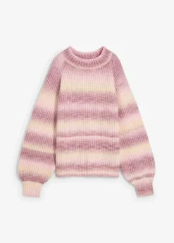 Grobstrick-Pullover aus weichem Woll-Mix|bonprix Discount