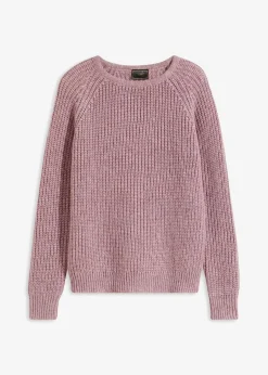 bonprix Bekleidung·Umstandsmode|Bekleidung·Jeans|Grobstrickpullover mit Glanzgarn aschrosa