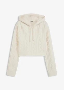 Grobstrick-Pullover mit Kapuze|bonprix Outlet