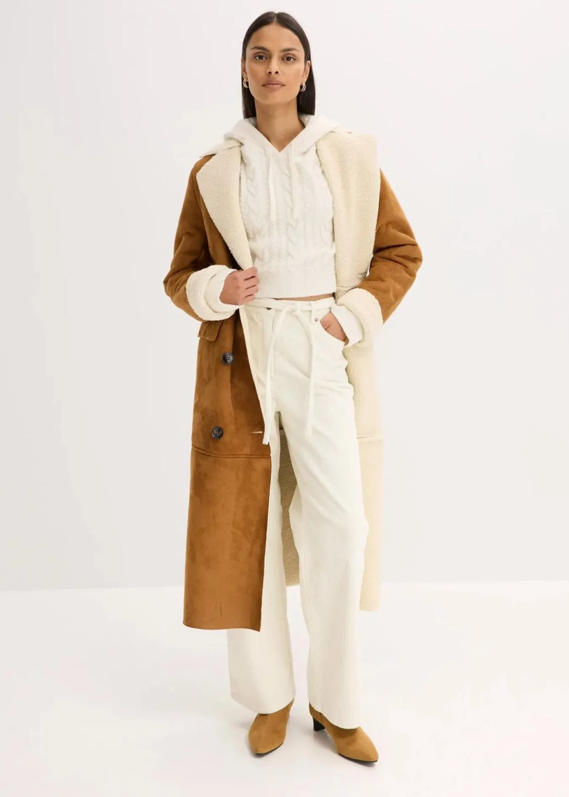 Grobstrick-Pullover mit Kapuze|bonprix Outlet