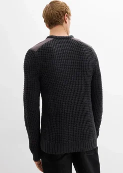 Grobstrick-Pullover mit Pattentasche|bonprix Sale