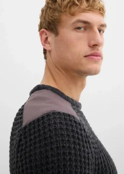 Grobstrick-Pullover mit Pattentasche|bonprix Sale