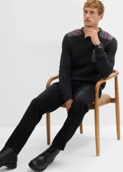 Grobstrick-Pullover mit Pattentasche|bonprix Sale