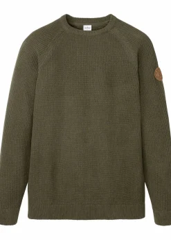 Grobstrick-Pullover mit recycelter Baumwolle|bonprix New