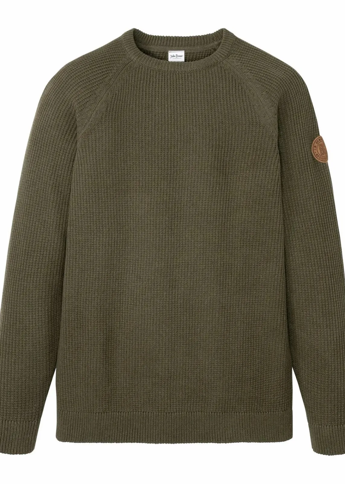 Grobstrick-Pullover mit recycelter Baumwolle|bonprix New