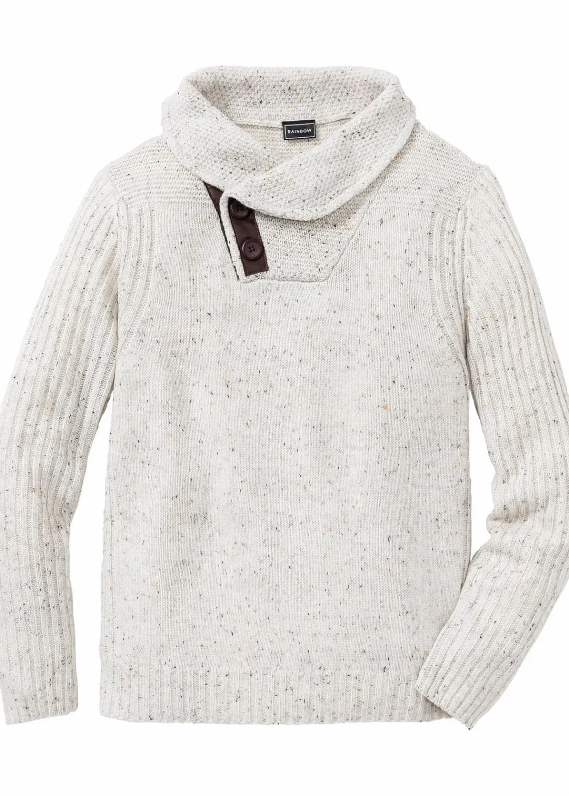 Grobstrick-Pullover mit Schalkragen|bonprix Clearance