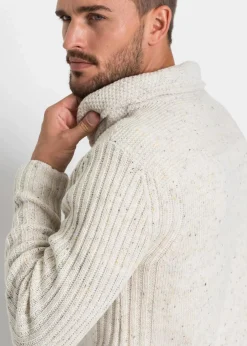 Grobstrick-Pullover mit Schalkragen|bonprix Clearance