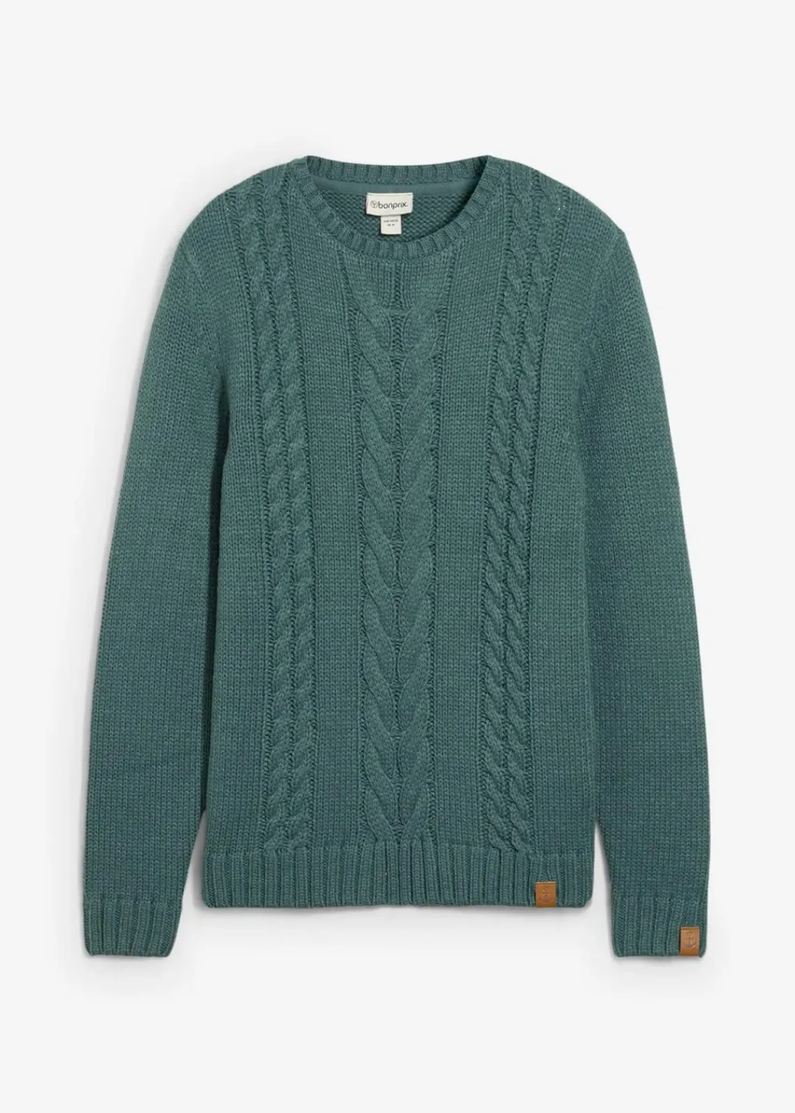 Grobstrick-Pullover mit Zopfmuster|bonprix Clearance