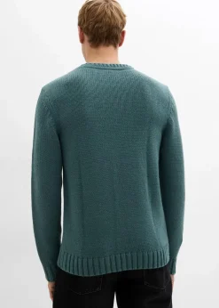 Grobstrick-Pullover mit Zopfmuster|bonprix Clearance