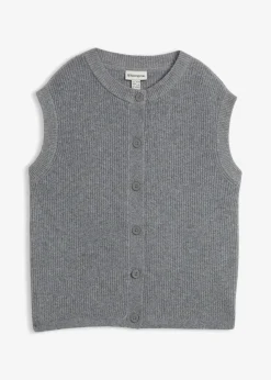 bonprix Bekleidung·Röcke|Bekleidung·Jeans|Grobstrick-Pullunder grau meliert meliert