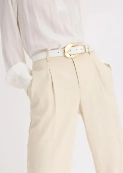 bonprix Gürtel|Schuhe & Accessoires In Spezialgrößen·Gürtel|Gürtel cremeweiß