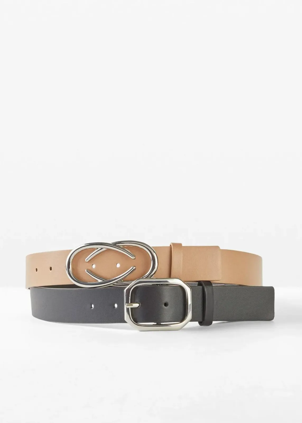 Gürtel 2er Pack mit 2 auswechselbaren Schnallen|bonprix Best