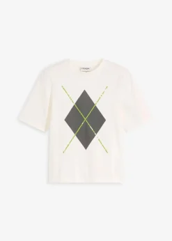 Halbarmshirt mit Pailetten und Druck|bonprix New