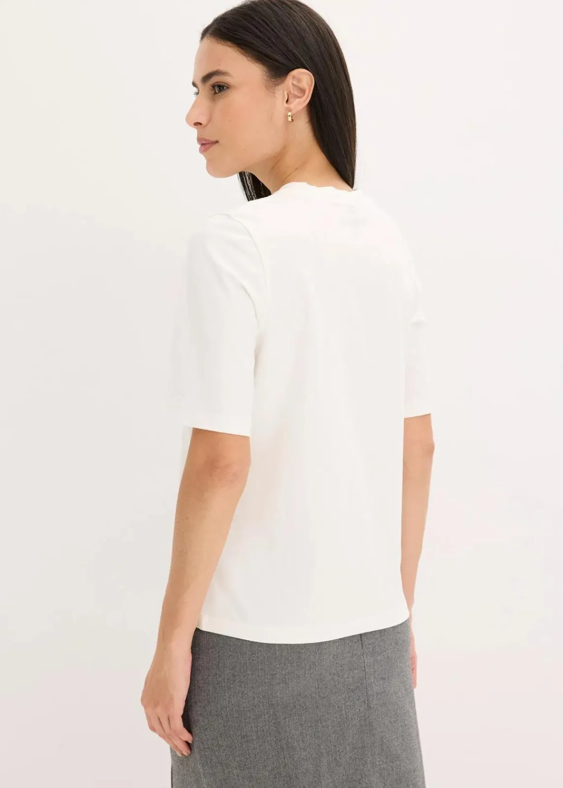 Halbarmshirt mit Pailetten und Druck|bonprix New