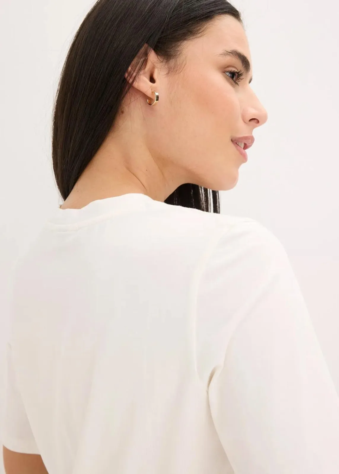 Halbarmshirt mit Pailetten und Druck|bonprix New