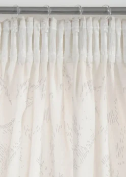 bonprix Gardinen|Halbtransparente Gardinen, auch in extra lang (2er Pack) creme/grau