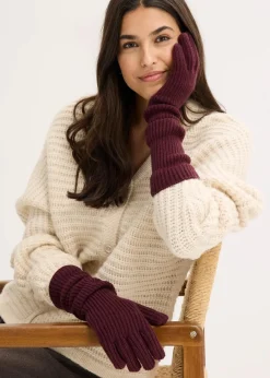 bonprix Handschuhe & Stulpen|Handschuhe weinrot