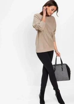 bonprix Taschen|Handtasche schwarz/grau