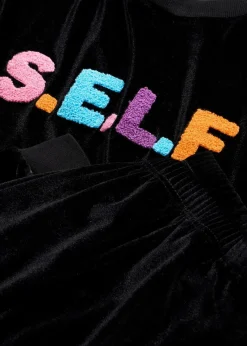 bonprix Wäsche·Homewear|Wäsche·Nachtwäsche|Hausanzug aus Samt schwarz