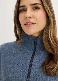 bonprix Wäsche·Homewear|Wäsche·Nachtwäsche|Hausanzug aus softem Waffeljersey dunkelblau meliert