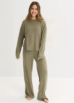 Hausanzug aus weicher Rippe|bonprix Sale