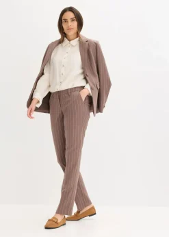 bonprix Blusen & Tuniken|Bekleidung·Jacken & Mäntel|Hemdbluse wollweiß