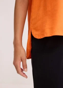 bonprix Bekleidung·Jacken & Mäntel|Blusen & Tuniken|Hemdbluse aus feinem Viskose-Mix mango