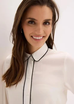 Hemdbluse aus fließendem Satin|bonprix Online