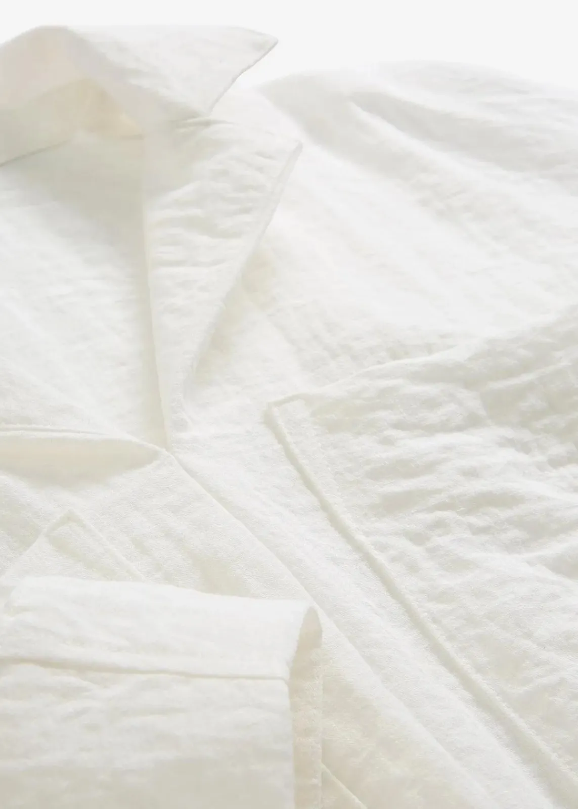 bonprix Blusen & Tuniken|Hemdbluse aus fließendem Viskose-Mix wollweiß