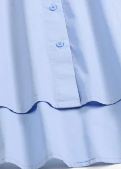 bonprix Bekleidung·Jacken & Mäntel|Blusen & Tuniken|Hemdbluse aus reiner Baumwolle perlblau