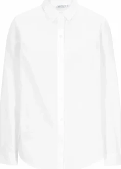bonprix Bekleidung·Jacken & Mäntel|Blusen & Tuniken|Hemdbluse aus reiner Baumwolle weiß