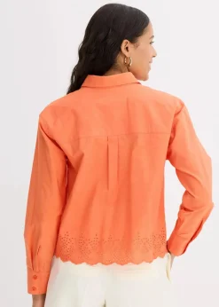 bonprix Bekleidung·Jacken & Mäntel|Blusen & Tuniken|Hemdbluse aus reiner Baumwolle mango