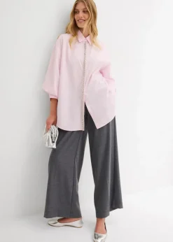 Hemdbluse mit Strass-Applikation|bonprix Discount