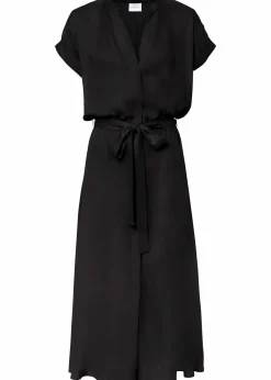 bonprix Bekleidung·Pullover & Strickjacken|Kleider|Hemdblusenkleid schwarz