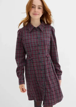 Hemdblusenkleid aus Flanell|bonprix Outlet
