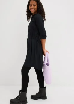 Hemdblusenkleid aus fließender Viskose|bonprix Best