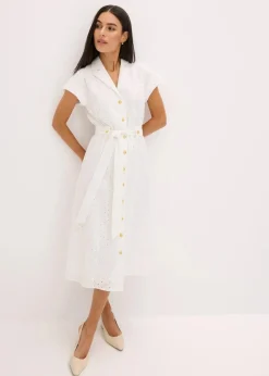 Hemdblusenkleid aus Lochspitze|bonprix Online