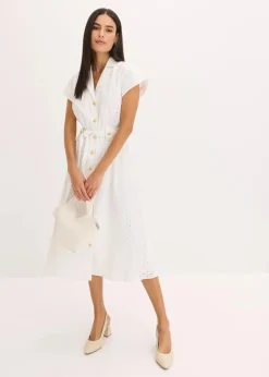 Hemdblusenkleid aus Lochspitze|bonprix Online