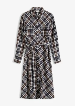 Hemdblusenkleid aus softem Flanell|bonprix Clearance