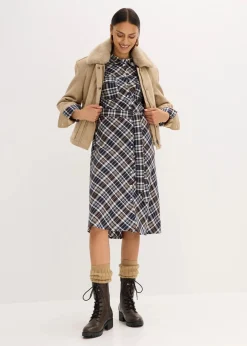 Hemdblusenkleid aus softem Flanell|bonprix Clearance