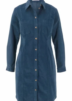 Hemdblusenkleid Cord, Stretch|bonprix Discount