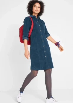 Hemdblusenkleid Cord, Stretch|bonprix Discount